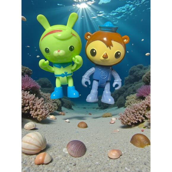 Fisher-Price Octonauts Barnacles & Tweak Figures Lot 2014 Toys 3” Set Preowned - Picture 1 of 7